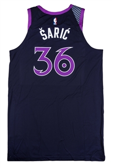 2018-19 Dario Saric Game Used Minnesota Timberwolves #36 Prince Inspired City Edition Jersey Used on 11/16/18 (First Game This Jersey Was Used) (NBA/MeiGray)